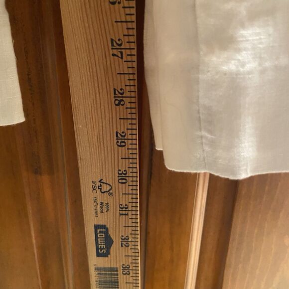 J. Crew Stratus Pant Linen Pull On Wide Leg Relaxed Natural Beige Size M Beachy - Picture 11 of 12